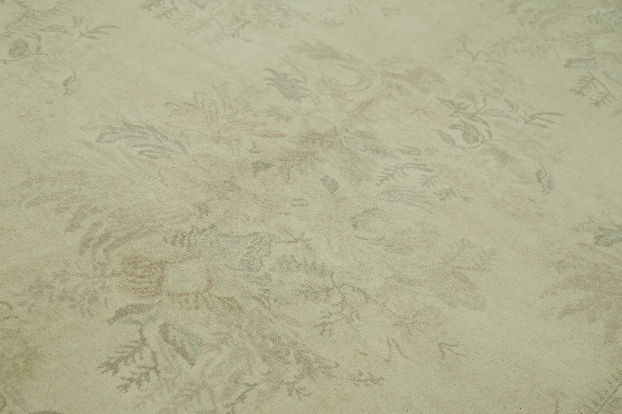 7x9 Beige Oushak Rug - 42186