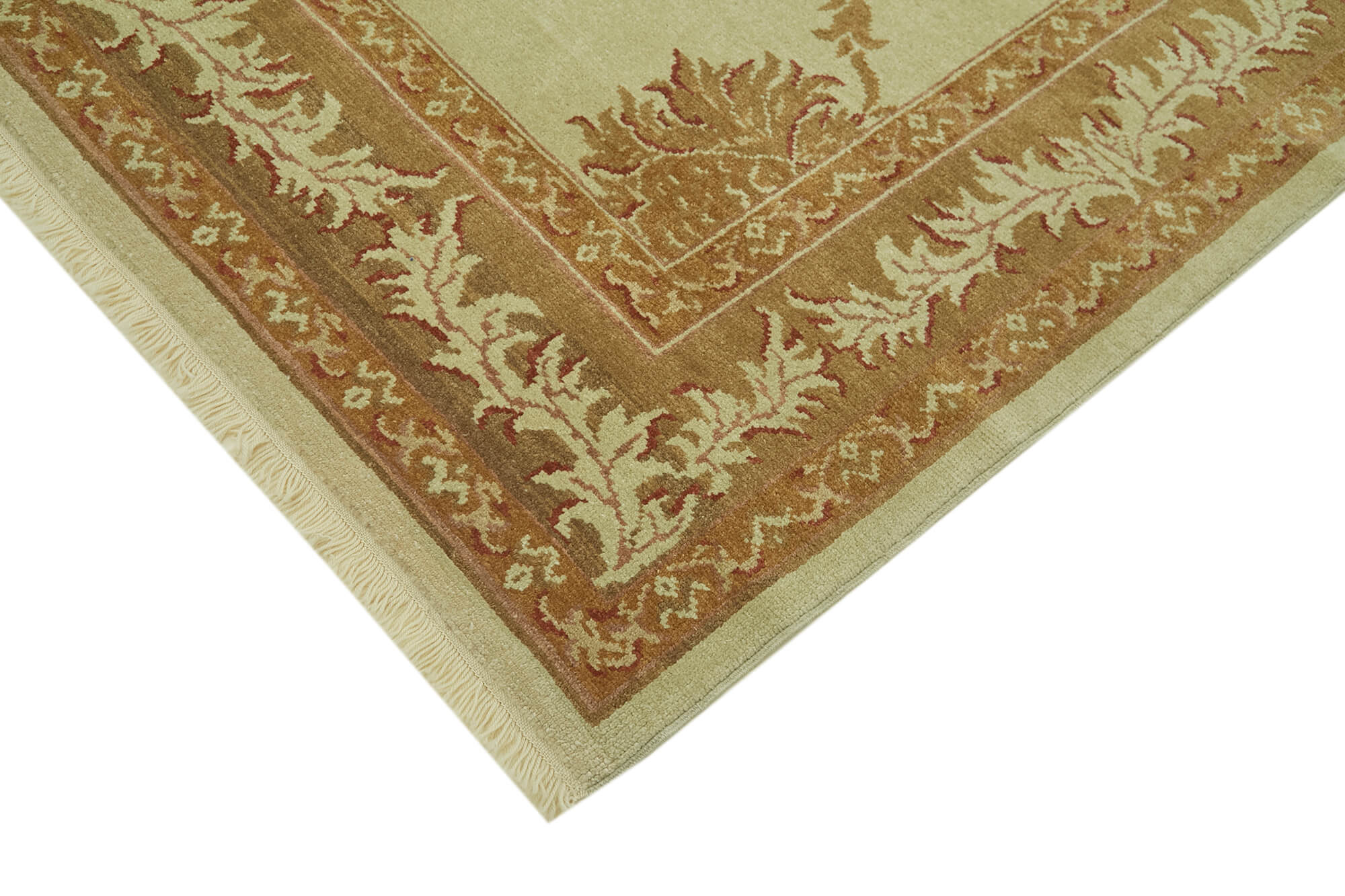 7x10 Beige Oushak Rug - 42187