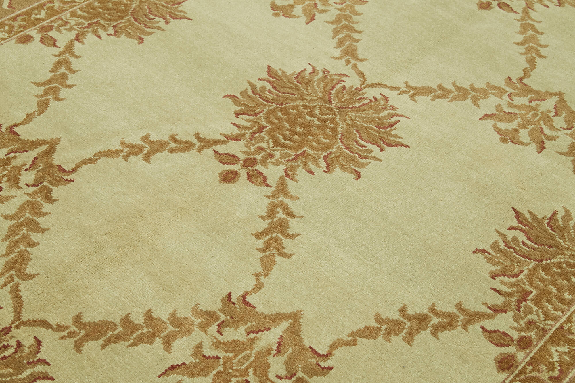 7x10 Beige Oushak Rug - 42187