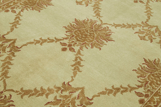 7x10 Beige Oushak Rug - 42187