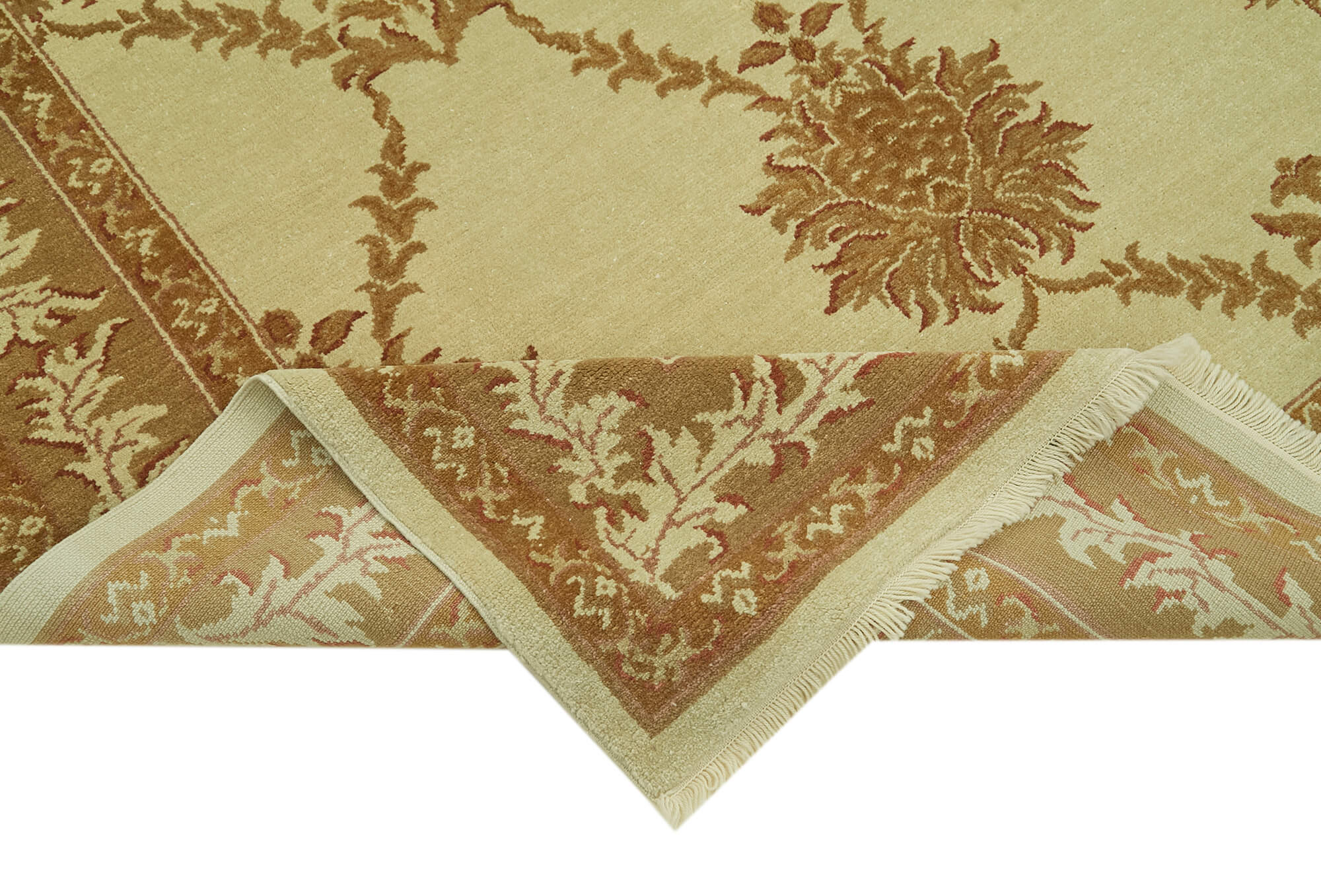 7x10 Beige Oushak Rug - 42187