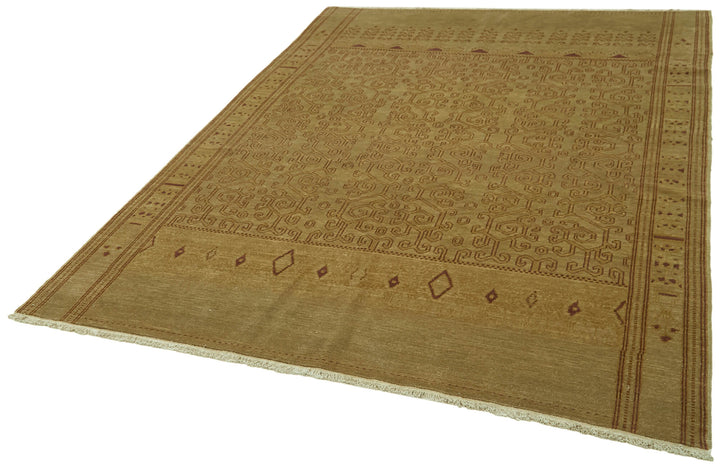 6x8 Beige Oushak Rug - 42188