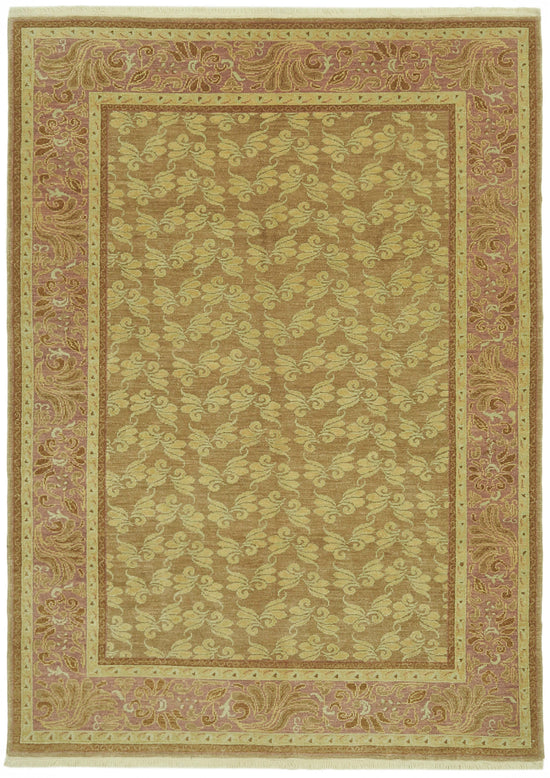 7x9 Beige Oushak Rug - 42190