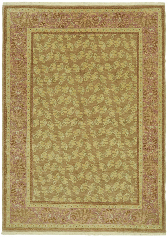 7x9 Beige Oushak Rug - 42190