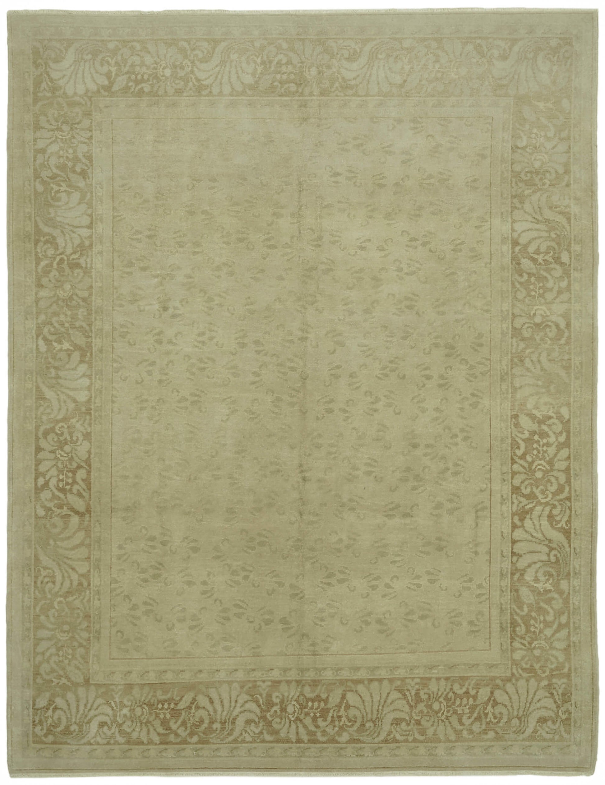 8x10 Beige Oushak Rug - 42191