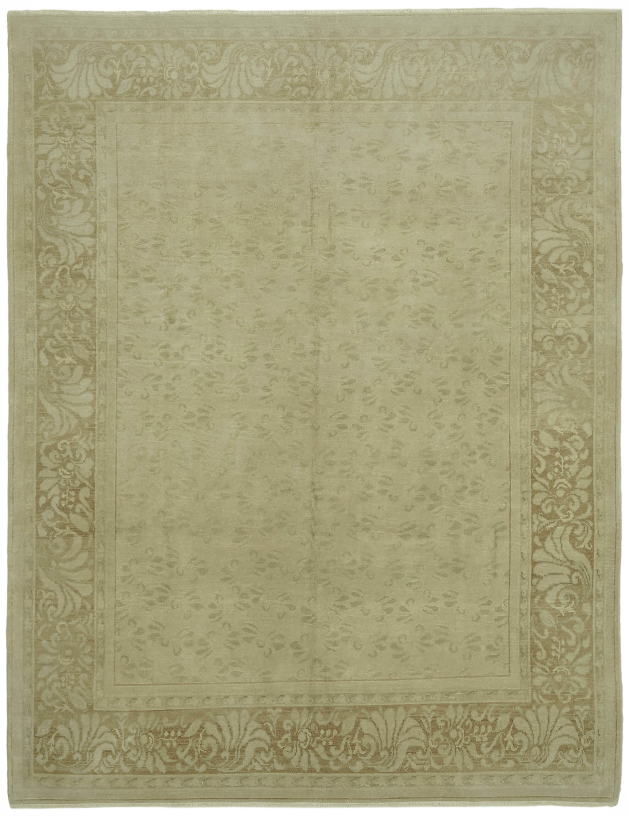 8x10 Beige Oushak Rug - 42191