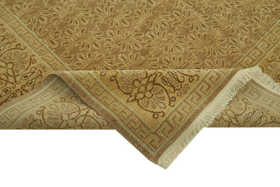 7x9 Beige Oushak Rug - 42196