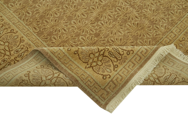 7x9 Beige Oushak Rug - 42196
