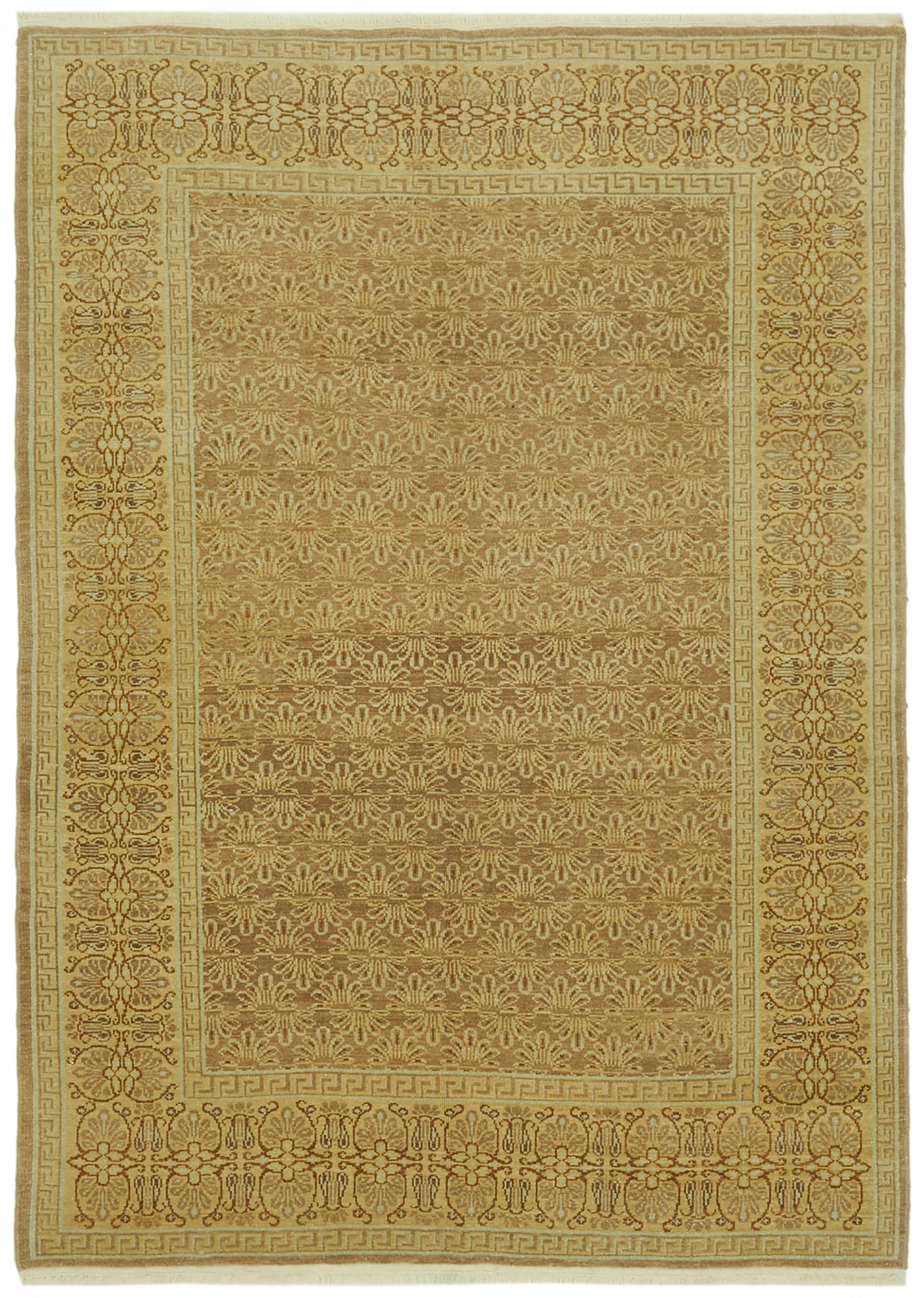 6x9 Beige Oushak Rug - 42197