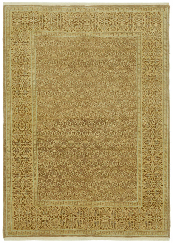 6x9 Beige Oushak Rug - 42197