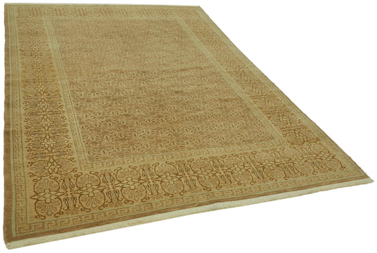 6x9 Beige Oushak Rug - 42197