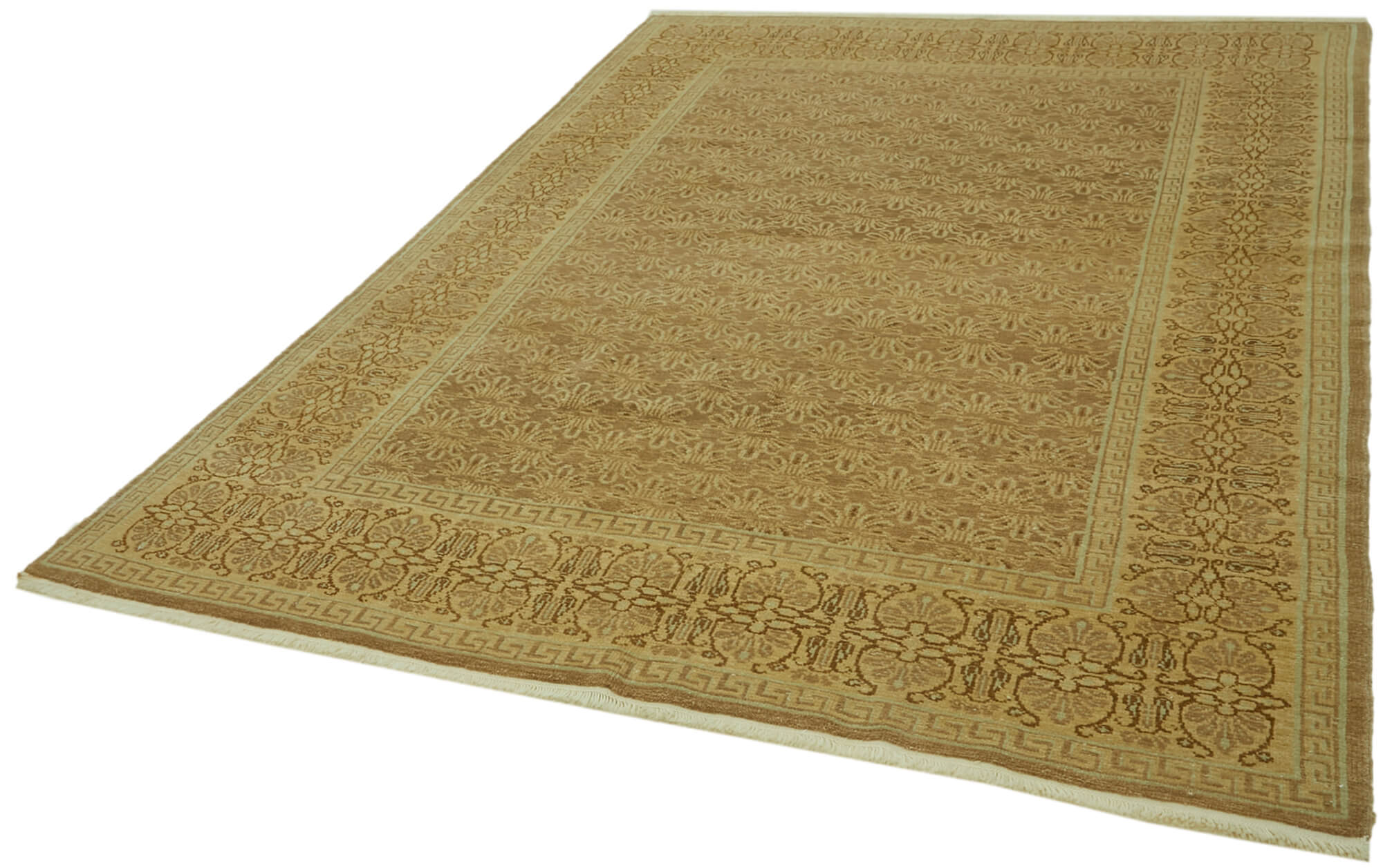 6x9 Beige Oushak Rug - 42197