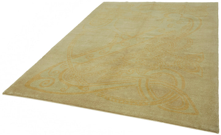 7x9 Beige Oushak Rug - 42200