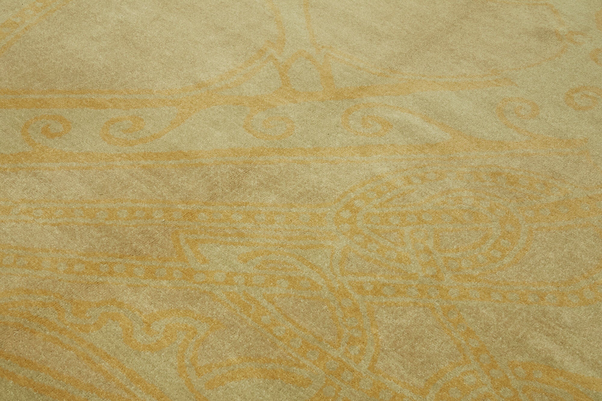 7x9 Beige Oushak Rug - 42200