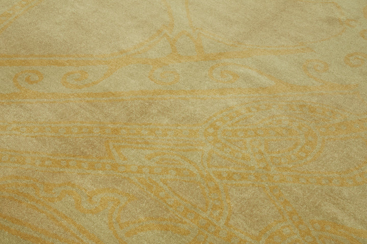 7x9 Beige Oushak Rug - 42200