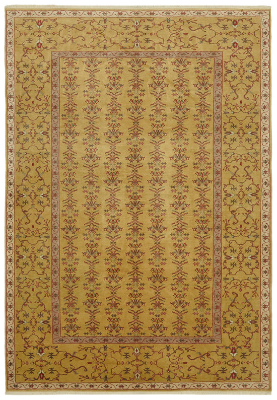 7x9 Yellow Oushak Rug - 42201