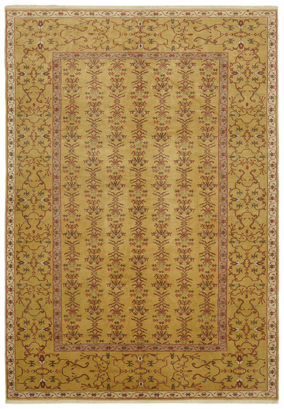 7x9 Yellow Oushak Rug - 42201