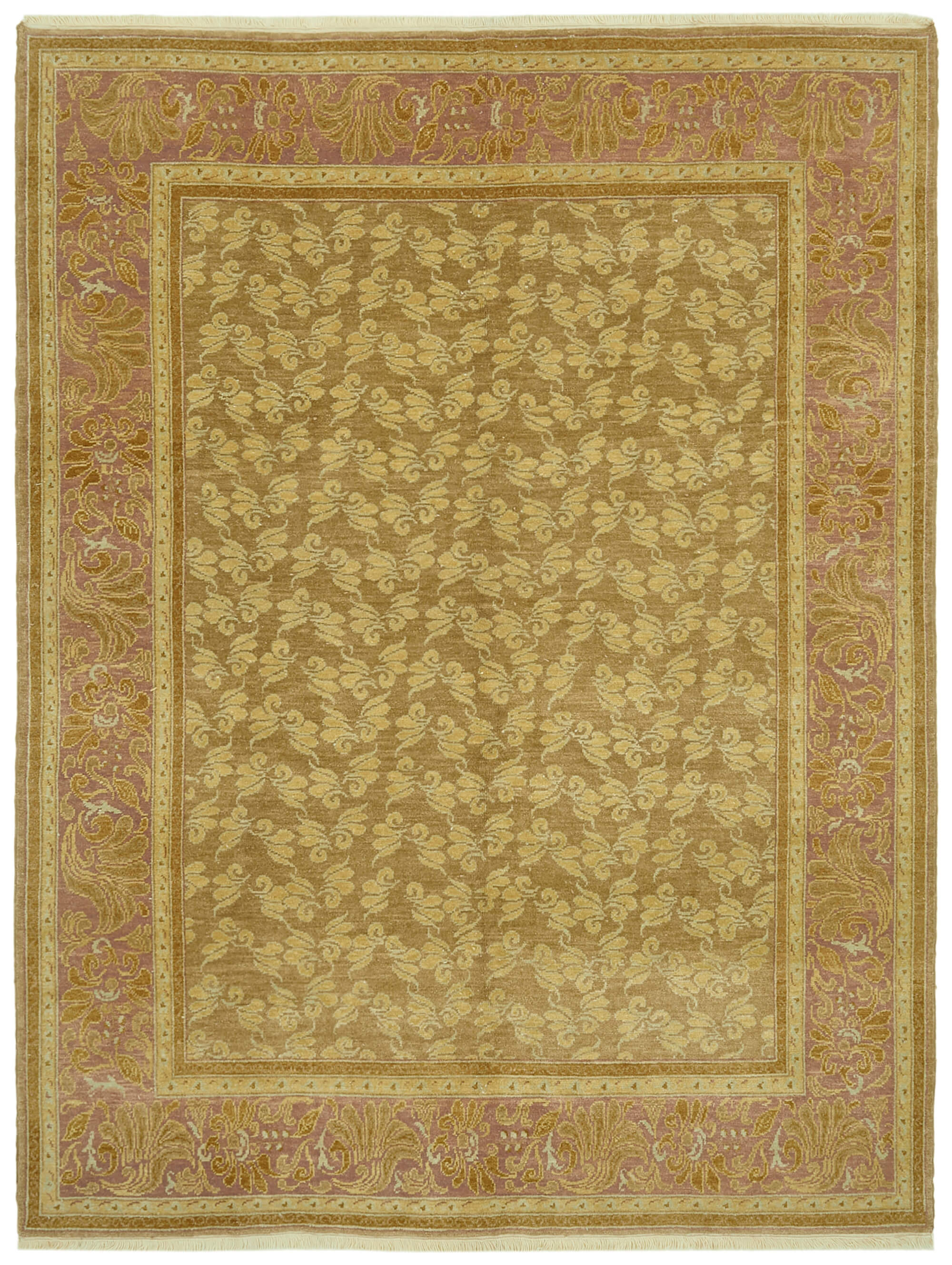 8x10 Beige Oushak Rug - 42202