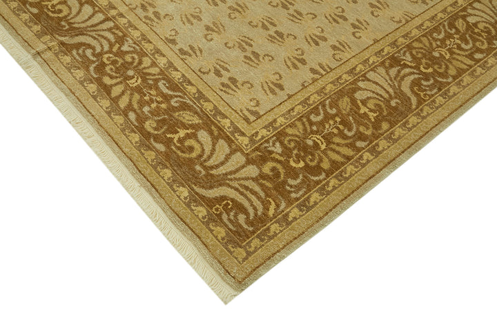 7x9 Beige Oushak Rug - 42203