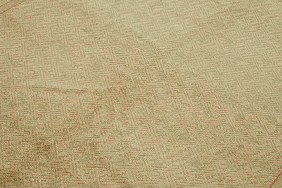 7x9 Beige Oushak Rug - 42204