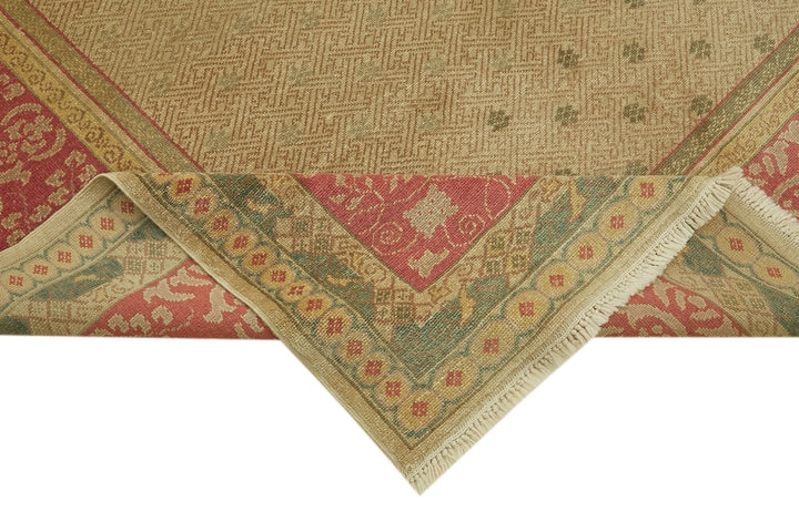 7x9 Beige Oushak Rug - 42204