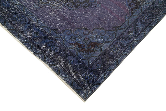 5x14 Purple Turkish Over Dyed Runner Rug - 4220