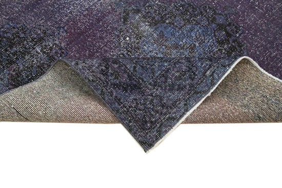 5x14 Purple Turkish Over Dyed Runner Rug - 4220