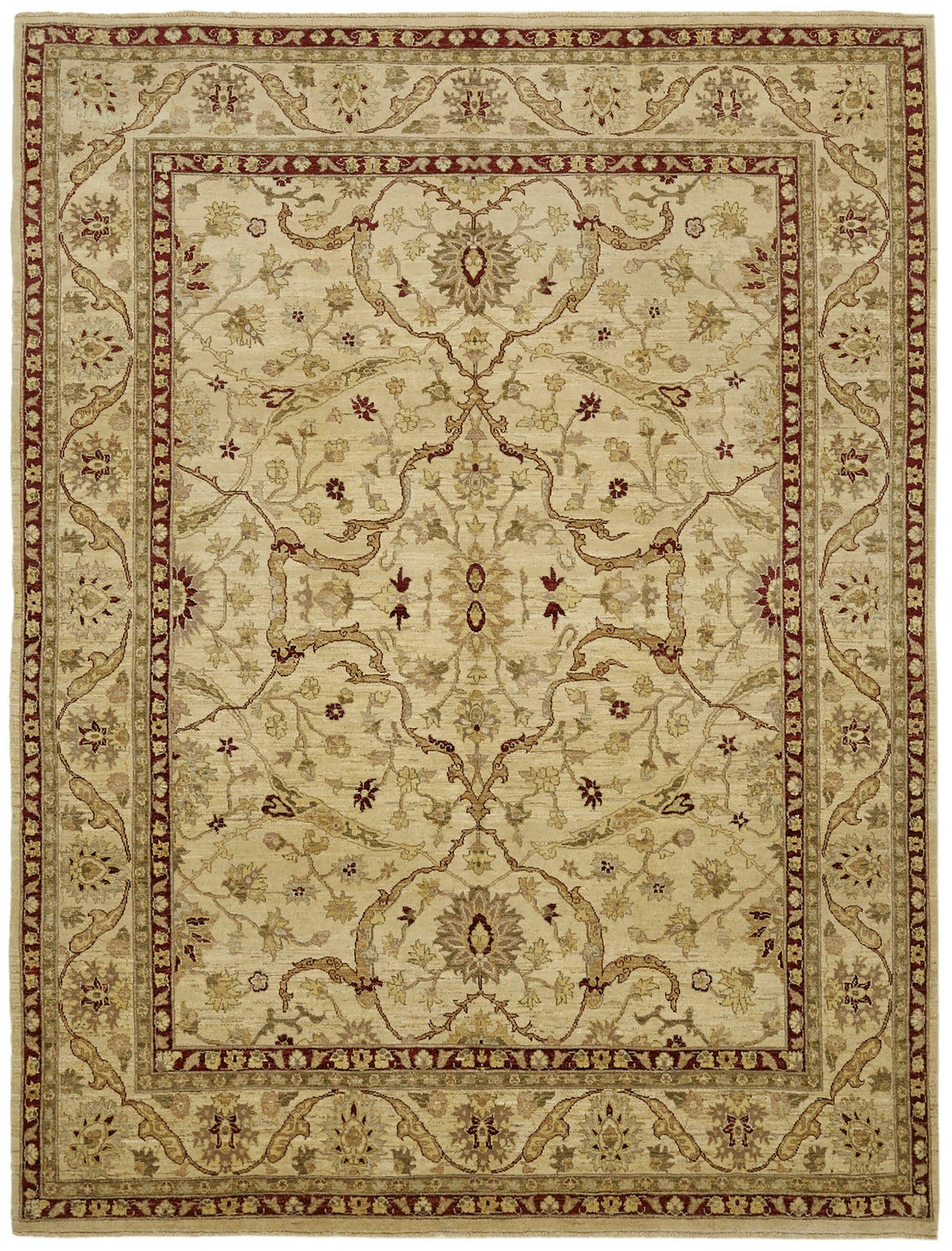 8x10 Beige Oushak Rug - 42220