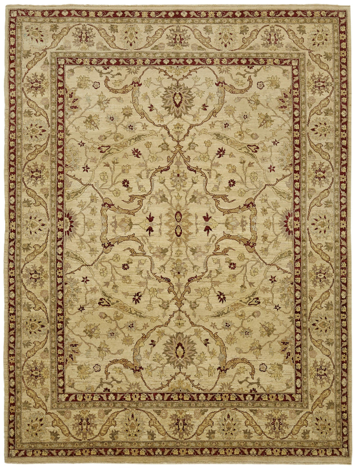 8x10 Beige Oushak Rug - 42220