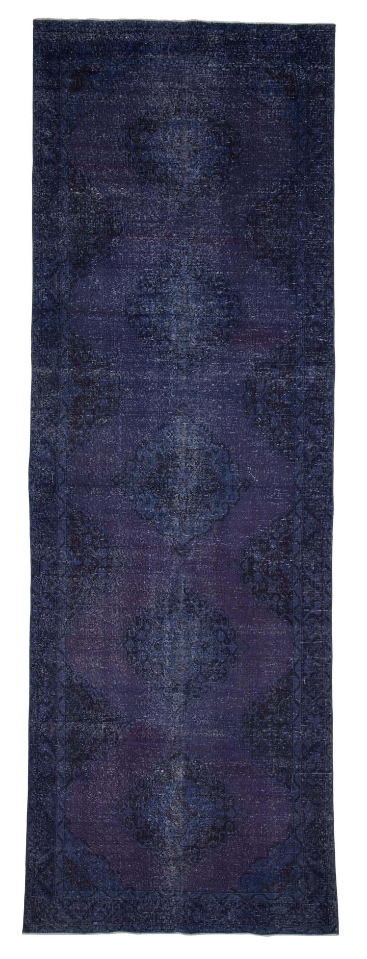 5x14 Blue Turkish Over Dyed Runner Rug - 4222