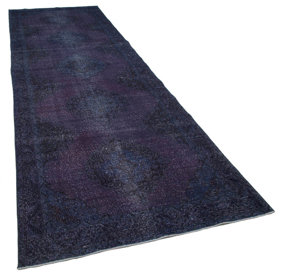 5x14 Blue Turkish Over Dyed Runner Rug - 4222