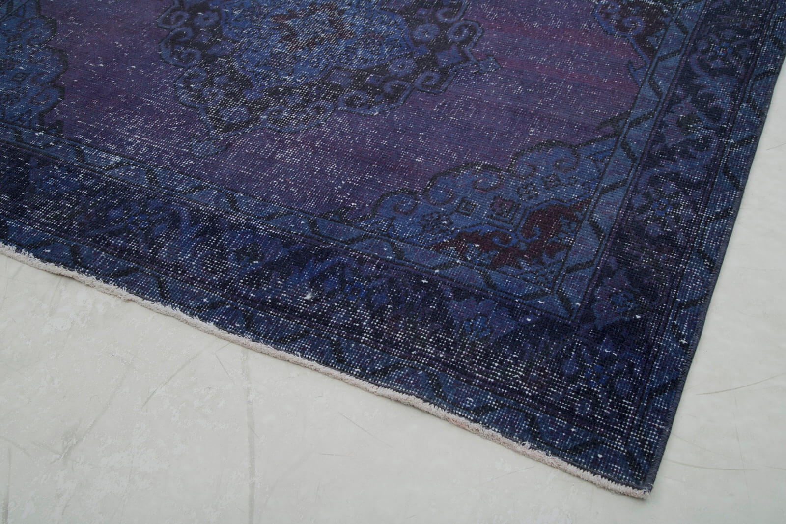 5x14 Blue Turkish Over Dyed Runner Rug - 4222