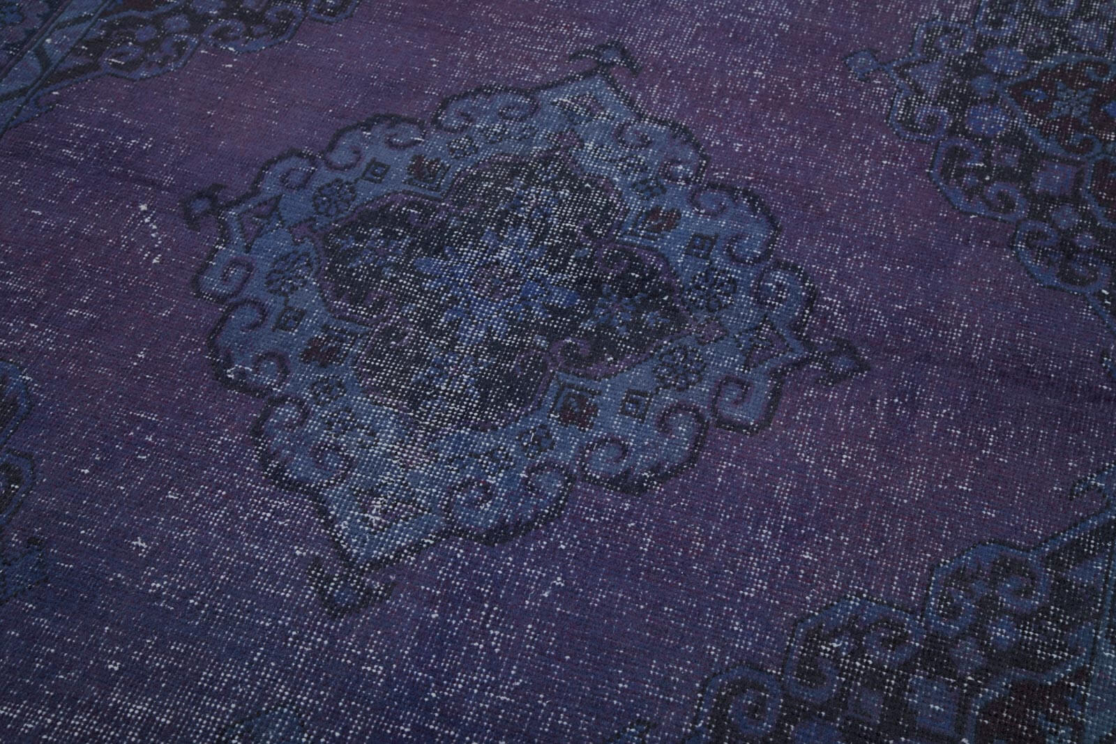 5x14 Blue Turkish Over Dyed Runner Rug - 4222