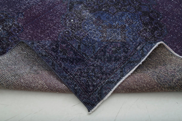 5x14 Blue Turkish Over Dyed Runner Rug - 4222