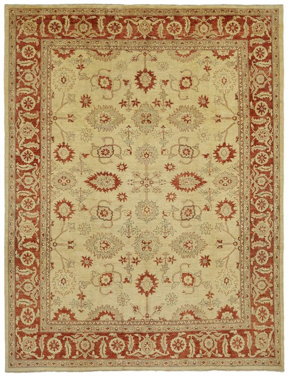 9x12 Beige Oushak Rug - 42235