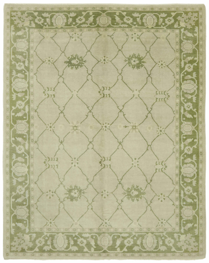 8x10 Beige Oushak Rug - 42262