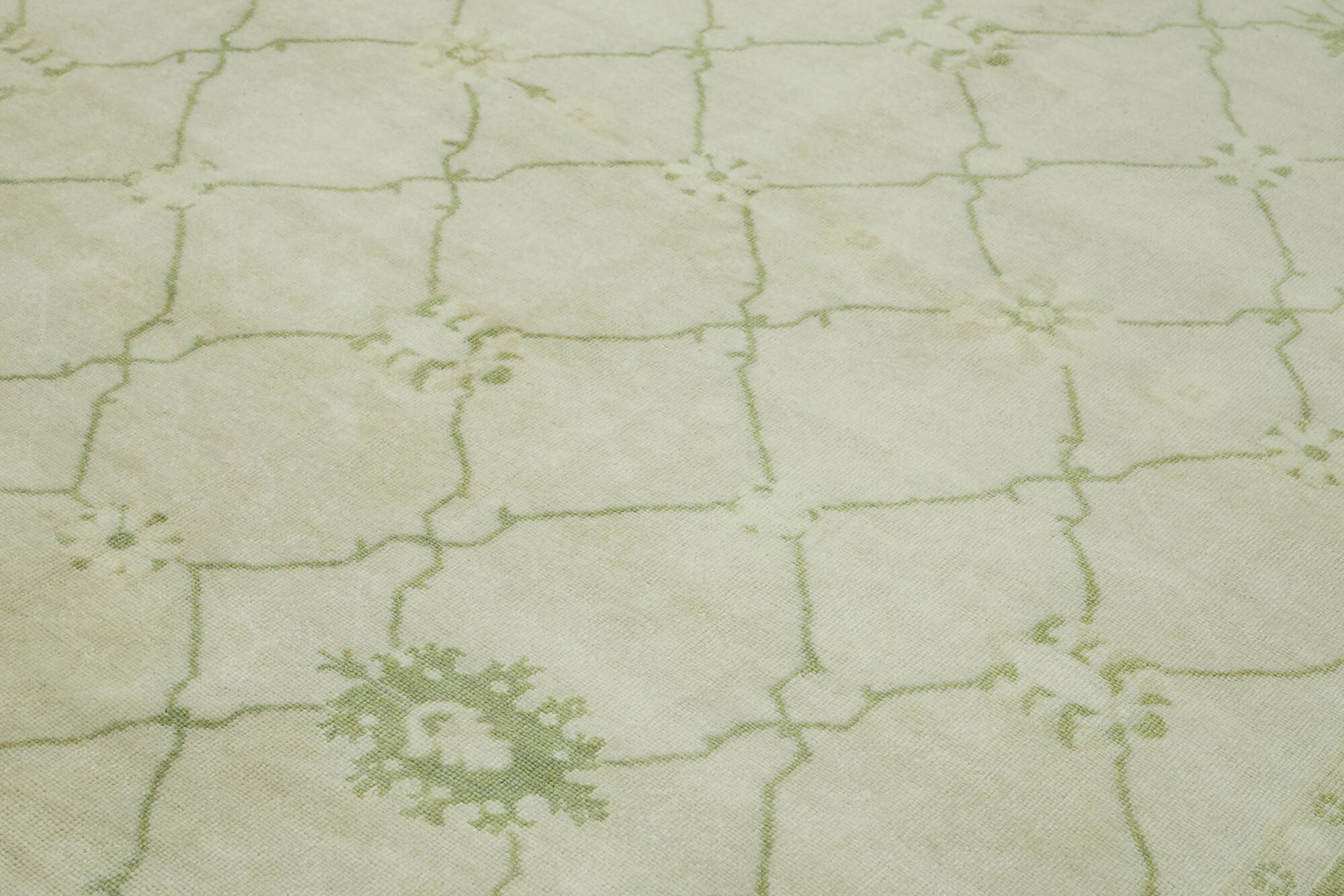 8x10 Beige Oushak Rug - 42262