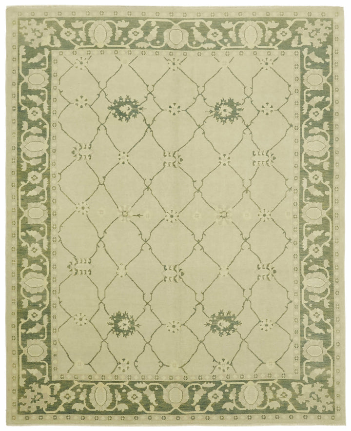 8x10 Beige Oushak Rug - 42264