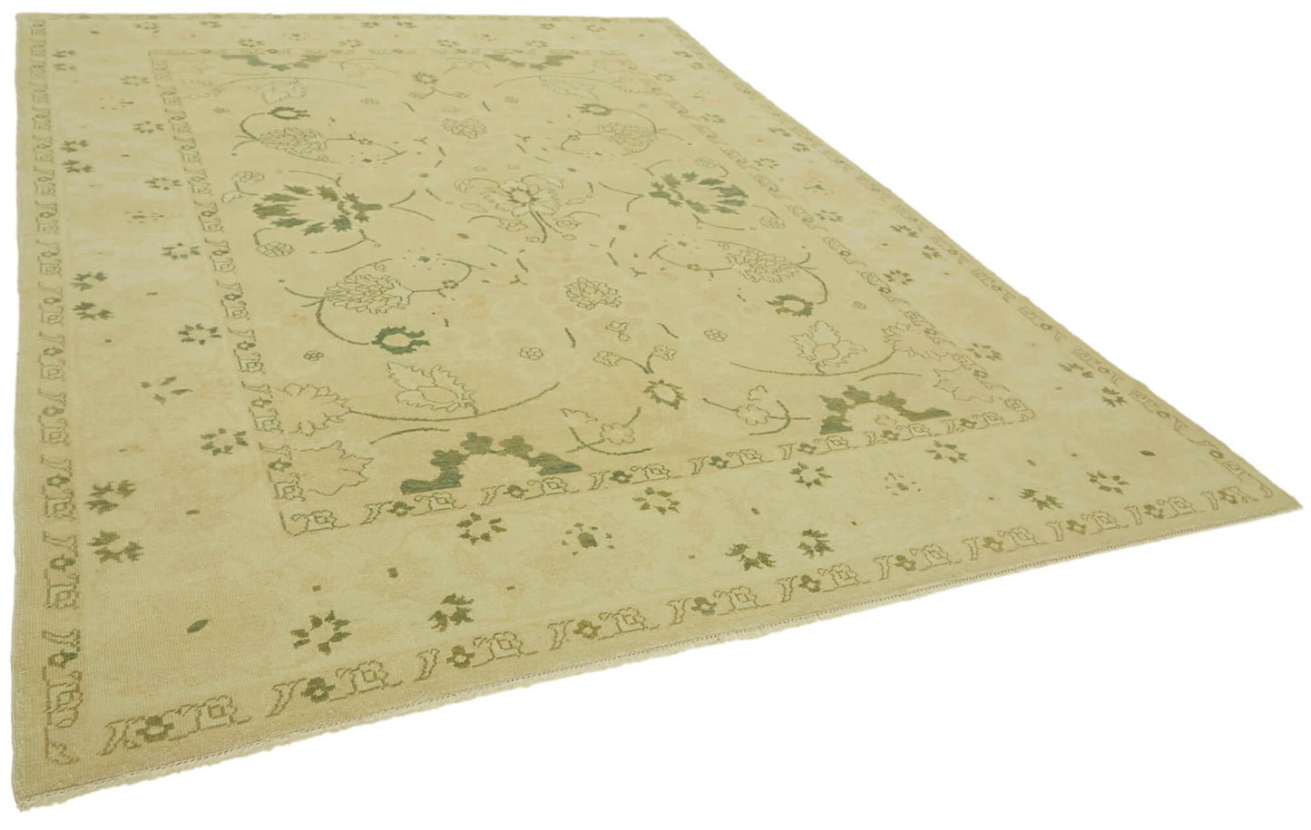 8x10 Beige Oushak Rug - 42265