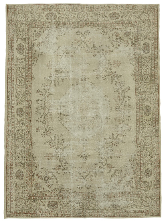 9x12 Beige Vintage Large Area Rug - 42298