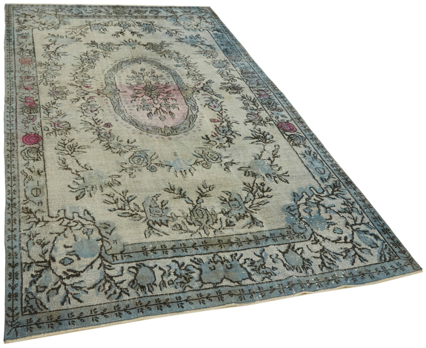 6x10 Blue Over Dyed Rug - 42411