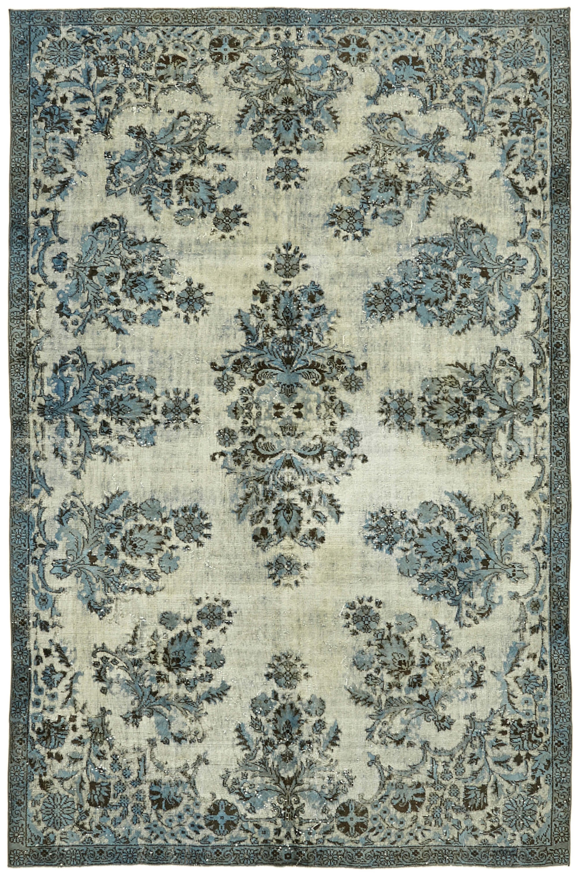 7x10 Blue Over Dyed Rug - 42413