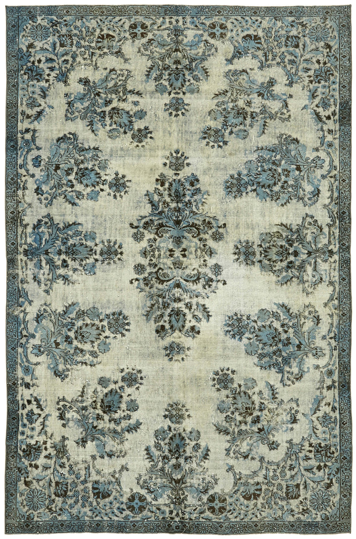 7x10 Blue Over Dyed Rug - 42413
