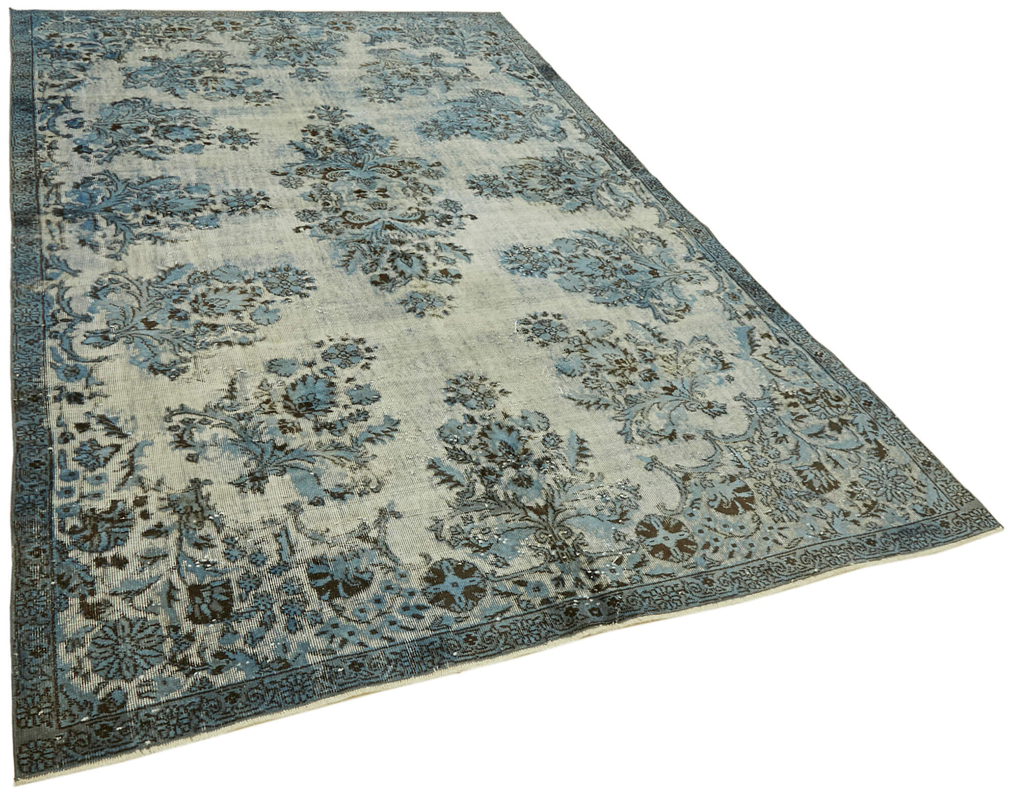 7x10 Blue Over Dyed Rug - 42413