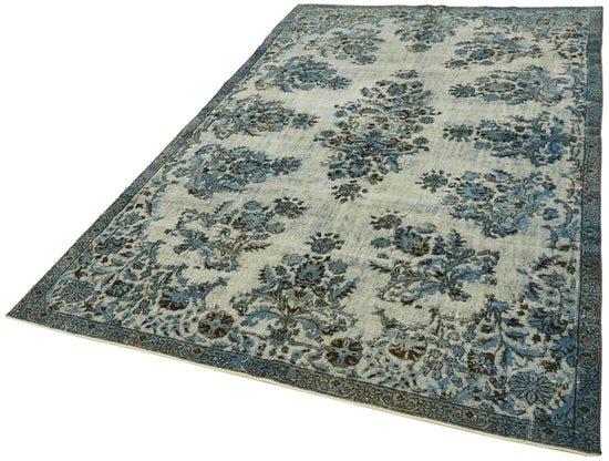 7x10 Blue Over Dyed Rug - 42413