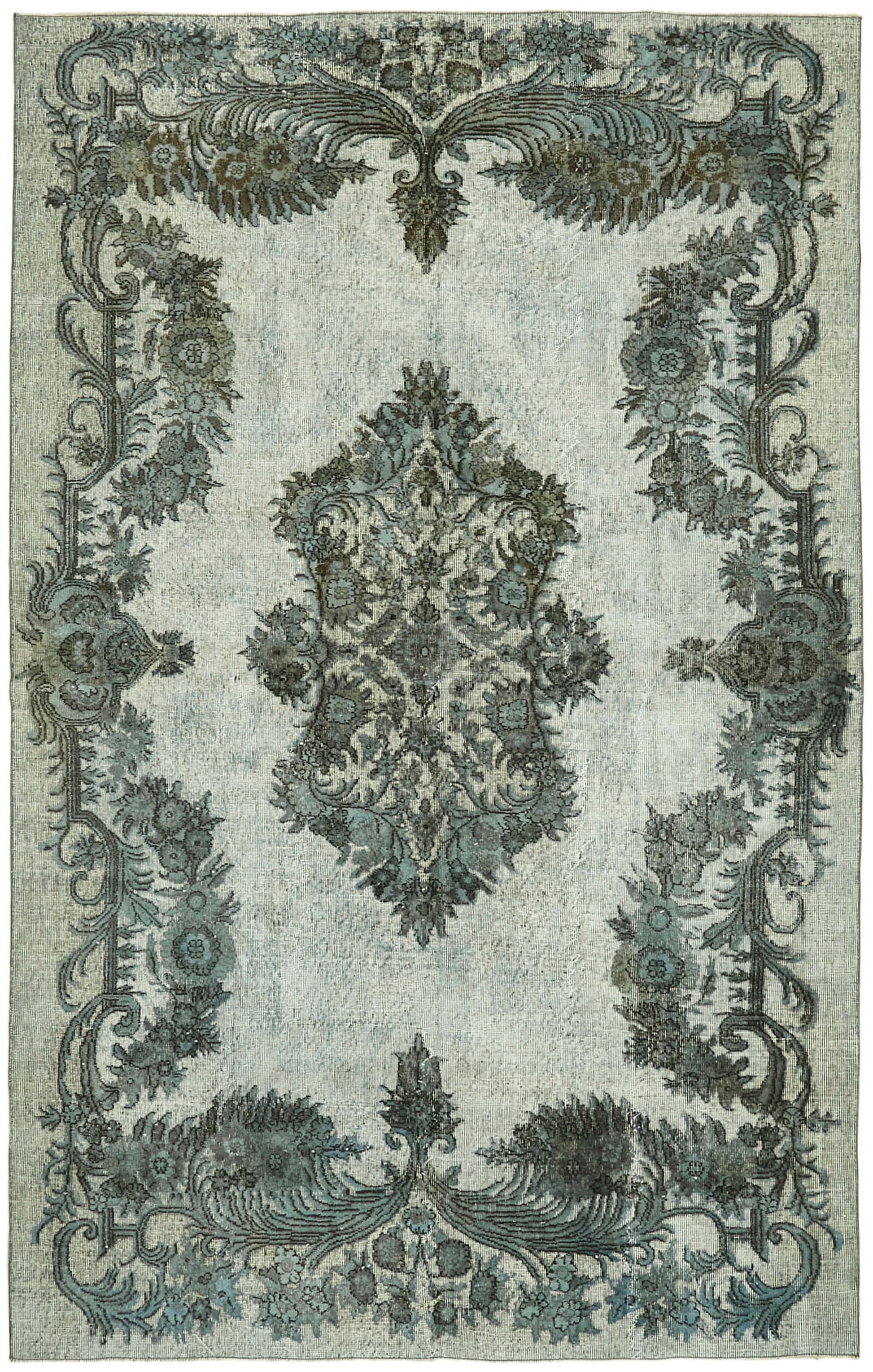 7x10 Blue Over Dyed Rug - 42416