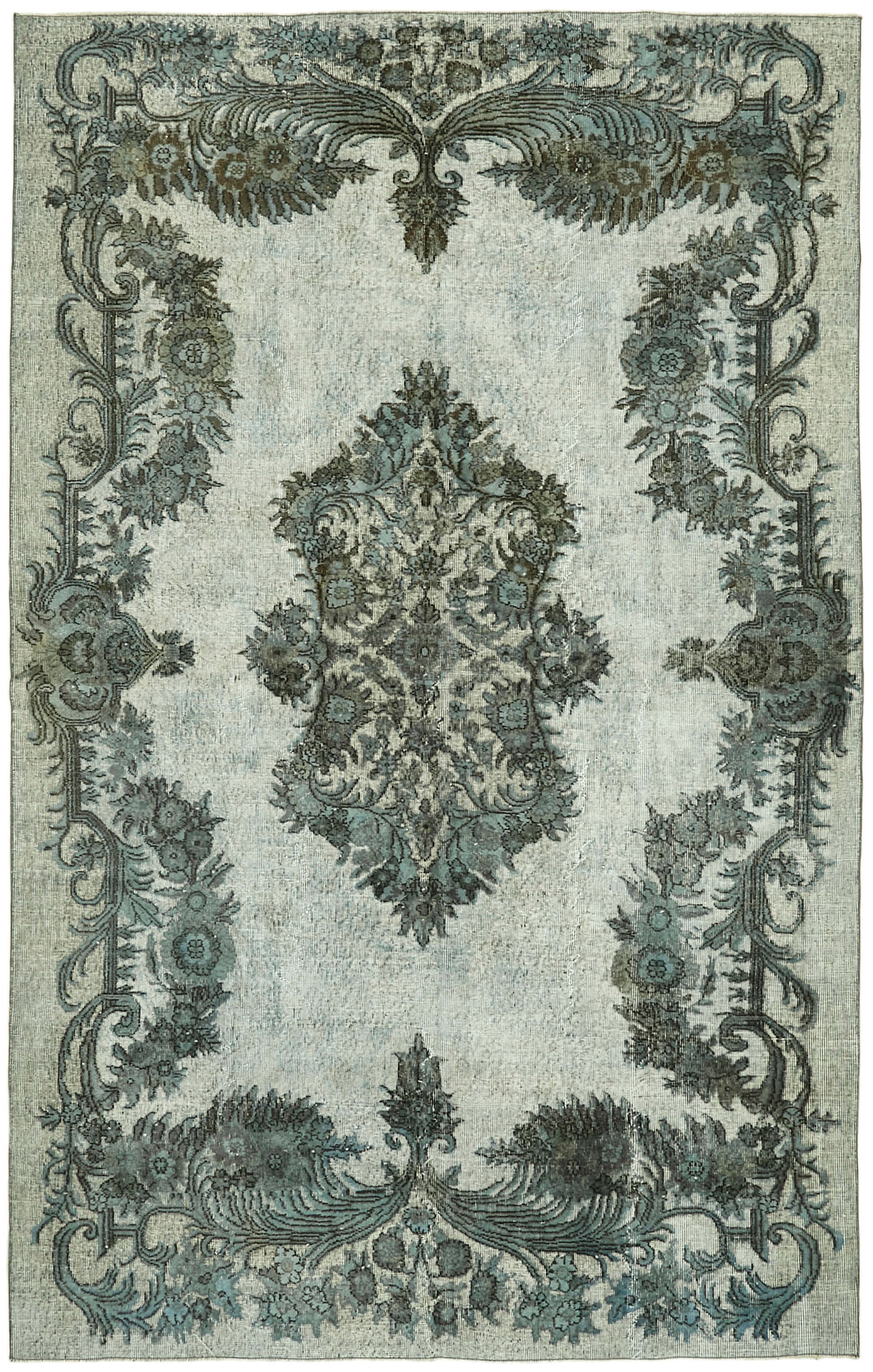 7x10 Blue Over Dyed Rug - 42416