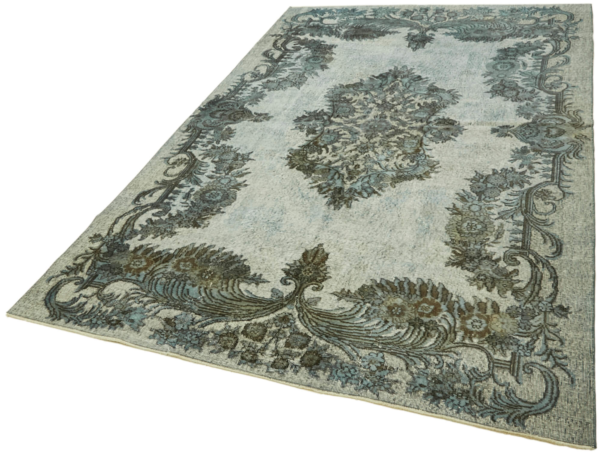 7x10 Blue Over Dyed Rug - 42416
