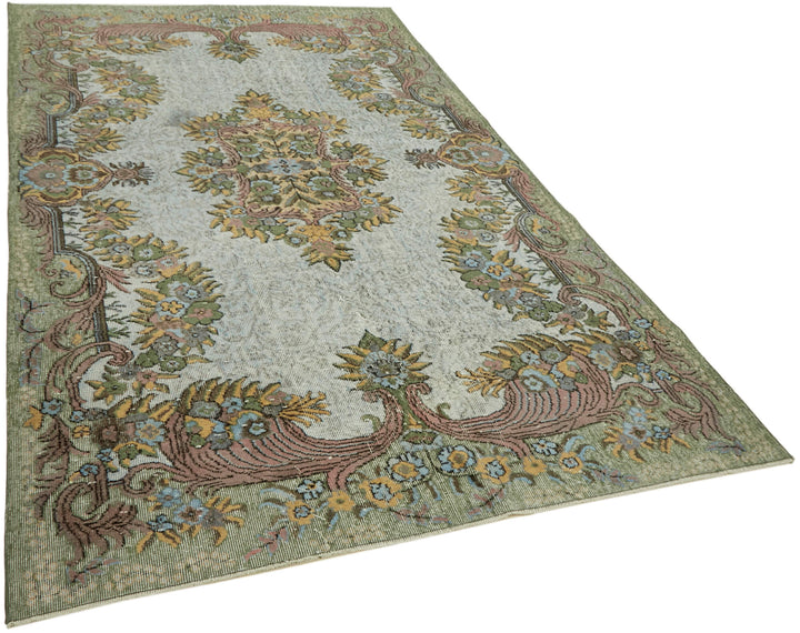 6x10 Green Over Dyed Rug - 42423