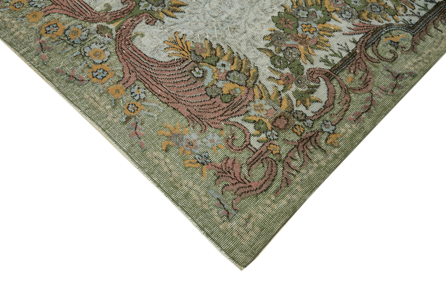 6x10 Green Over Dyed Rug - 42423
